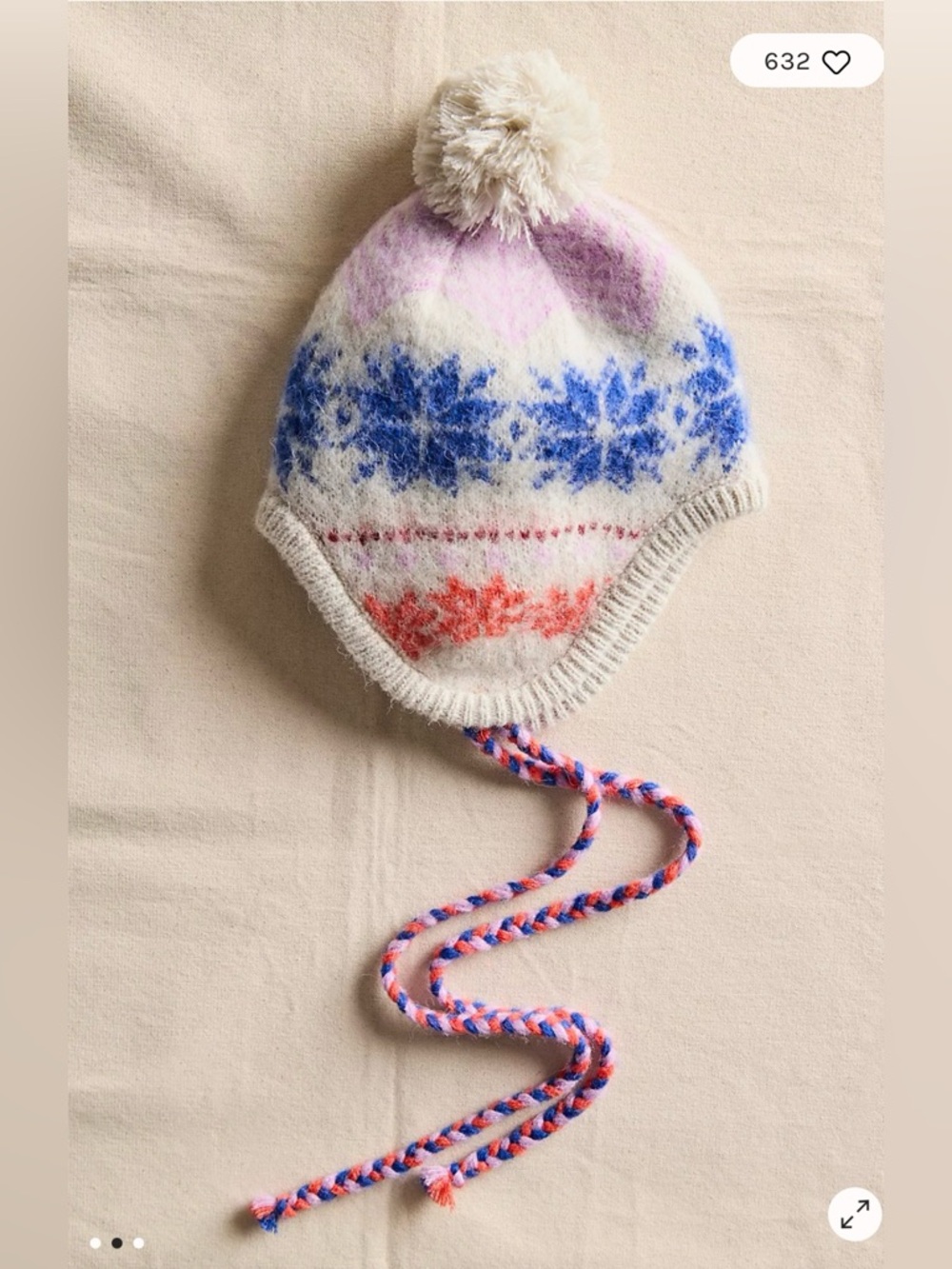 Free People Winter Whimsy Trapper Hat. NWT.